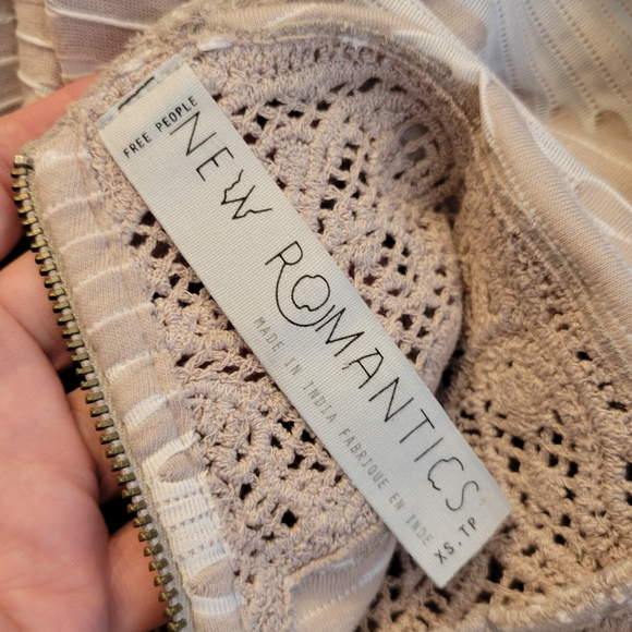 Free People New Romantics Crocheted Cutout Mini - Picture 11 of 12